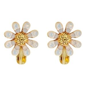 KATE SPADE • Dazzling Daisies Daisy Flower Clip On Earrings